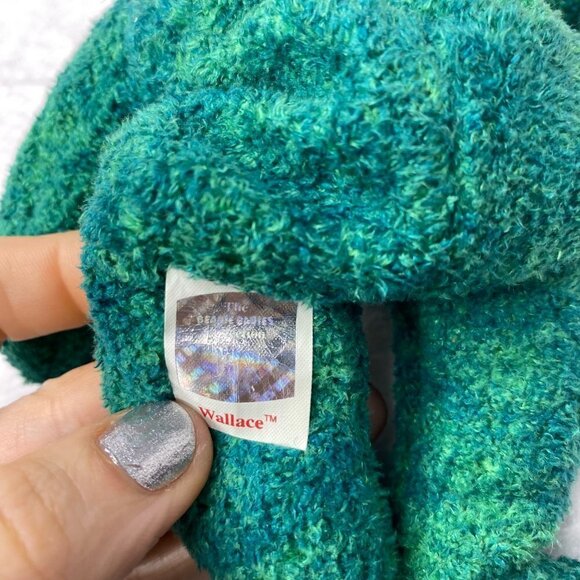 TY Beanie Babies - Wallace the Scottish Bear 4264 - Original Teddy Bear Green - Picture 4 of 6